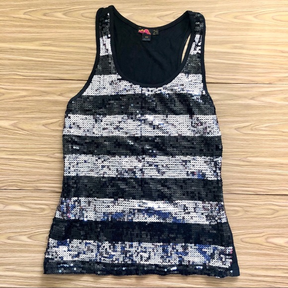Forever 21 Tops - F21 • Sparkly Racertank